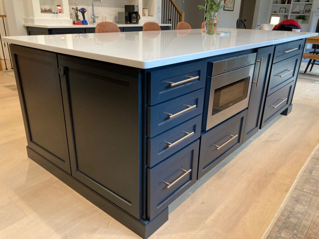 Dark Kitchen Island